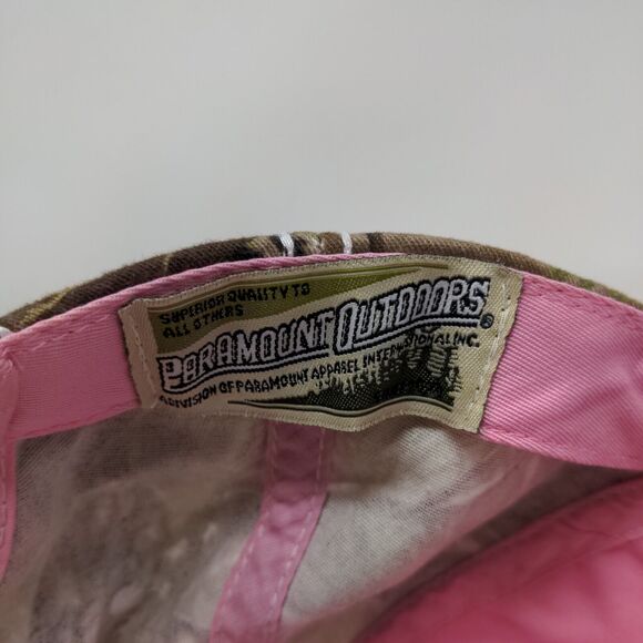 Team Realtree Women's Strapback Hat Pink Camo OSFA Embroidered Logo - Picture 11 of 12